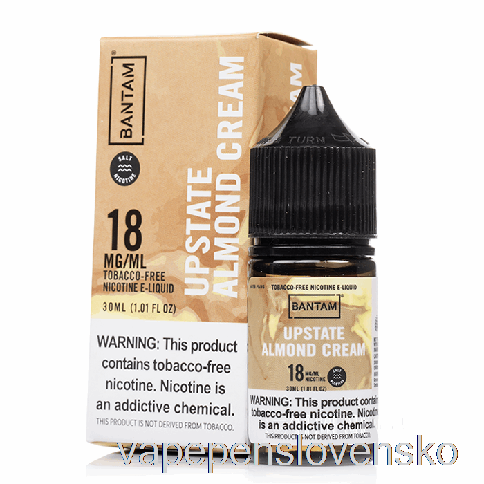 Vrchné Mandľové Smotanové Soli - Bantamová Vape - 30 Ml 18 Mg Vape Cigareta